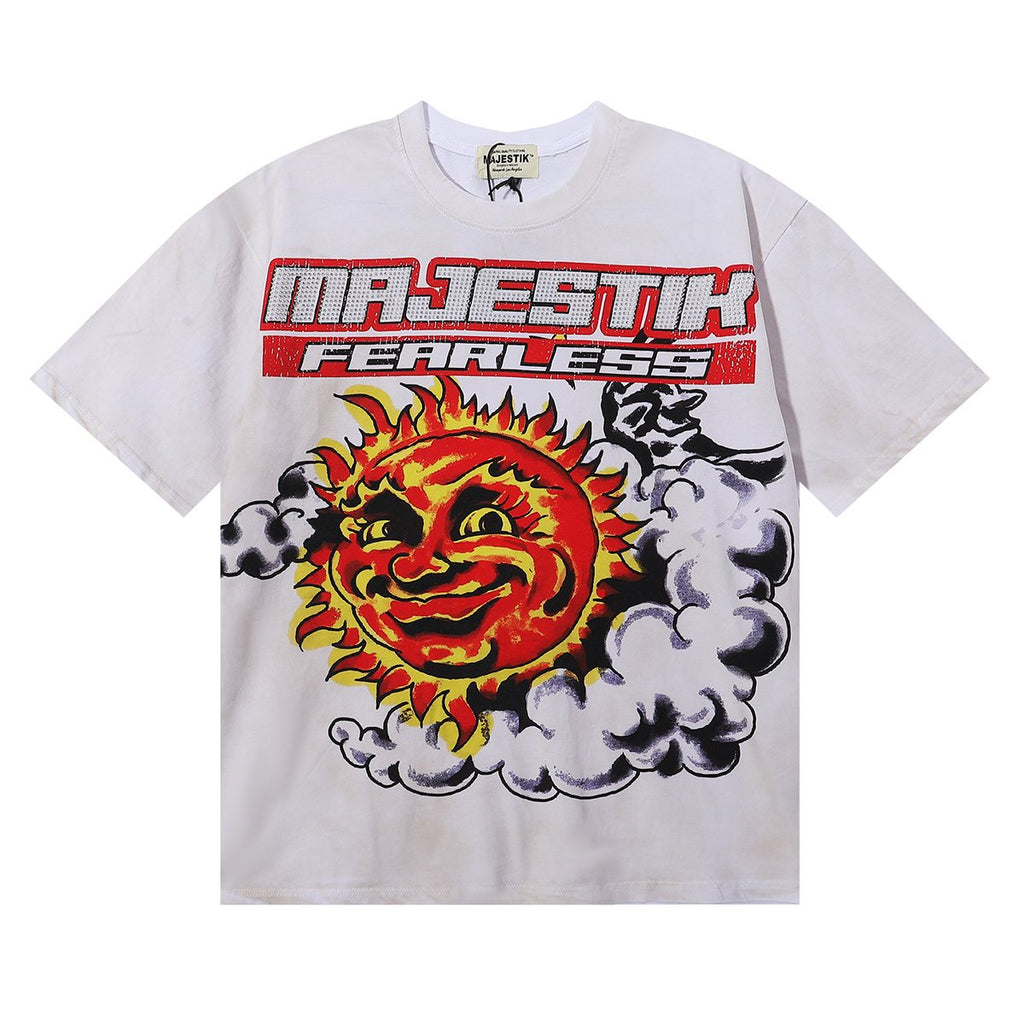 MAJESTIK Fearless Sun Graphic T-Shirt — hero