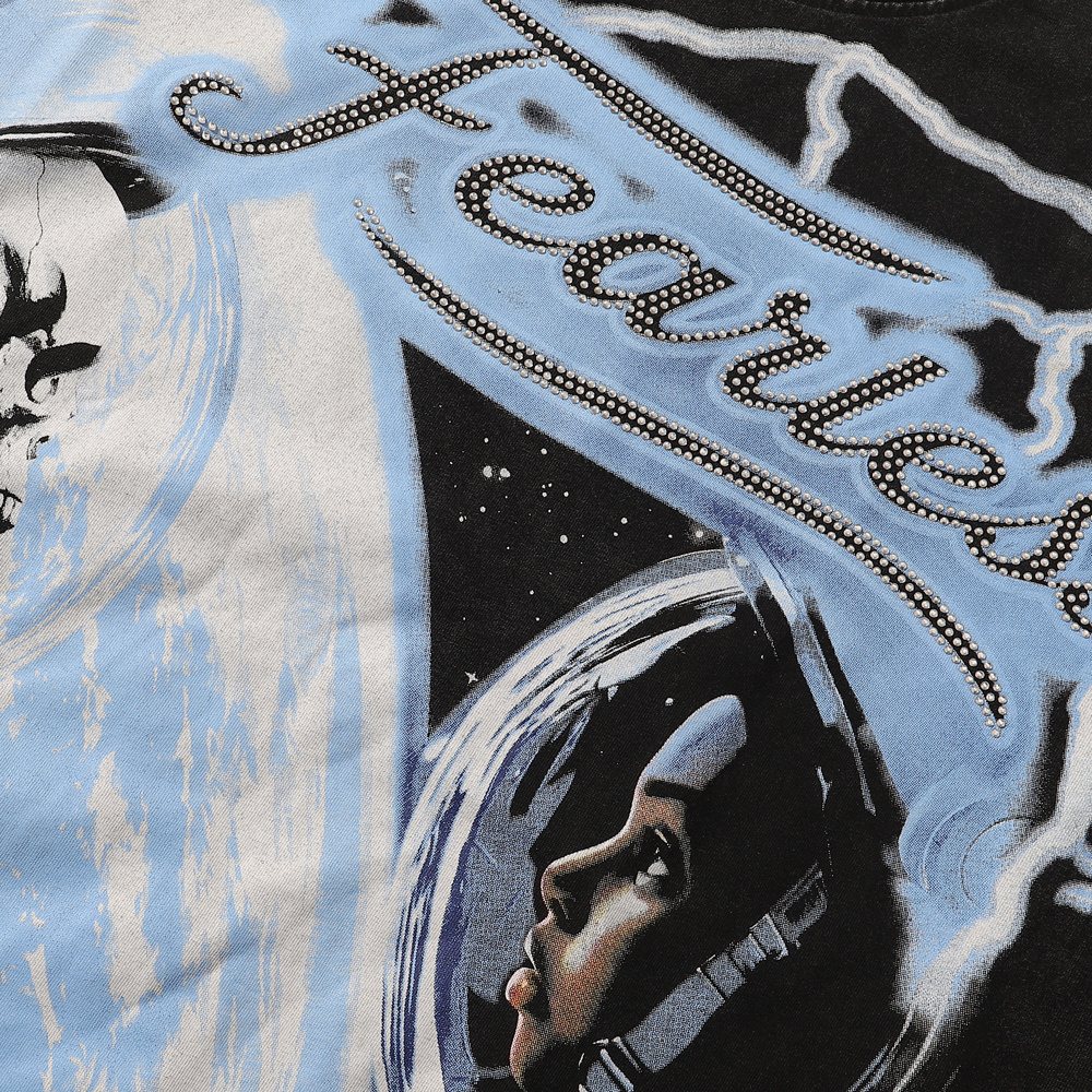 MAJESTIK Astronaut Skull Graphic T-Shirt — detail