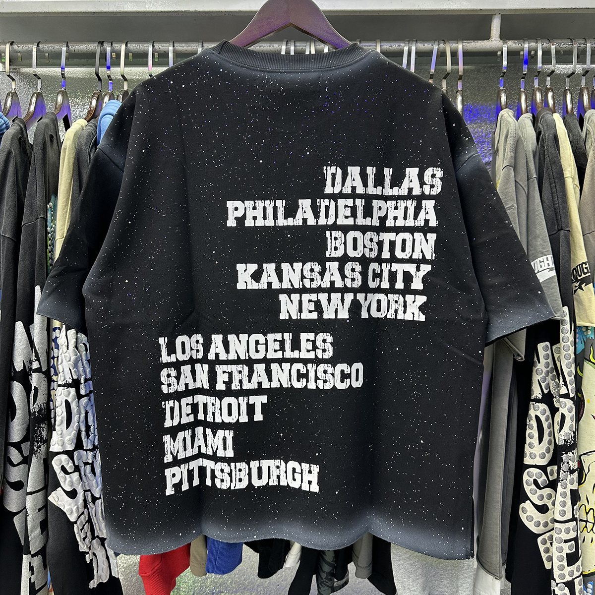 BKYS Revival Football & City List Graphic T-Shirt — context