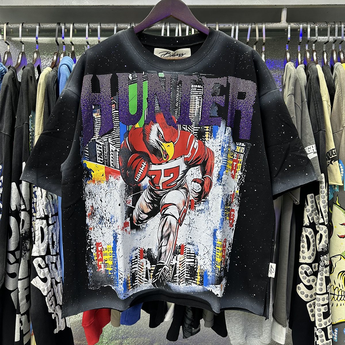 BKYS Revival Football & City List Graphic T-Shirt — context