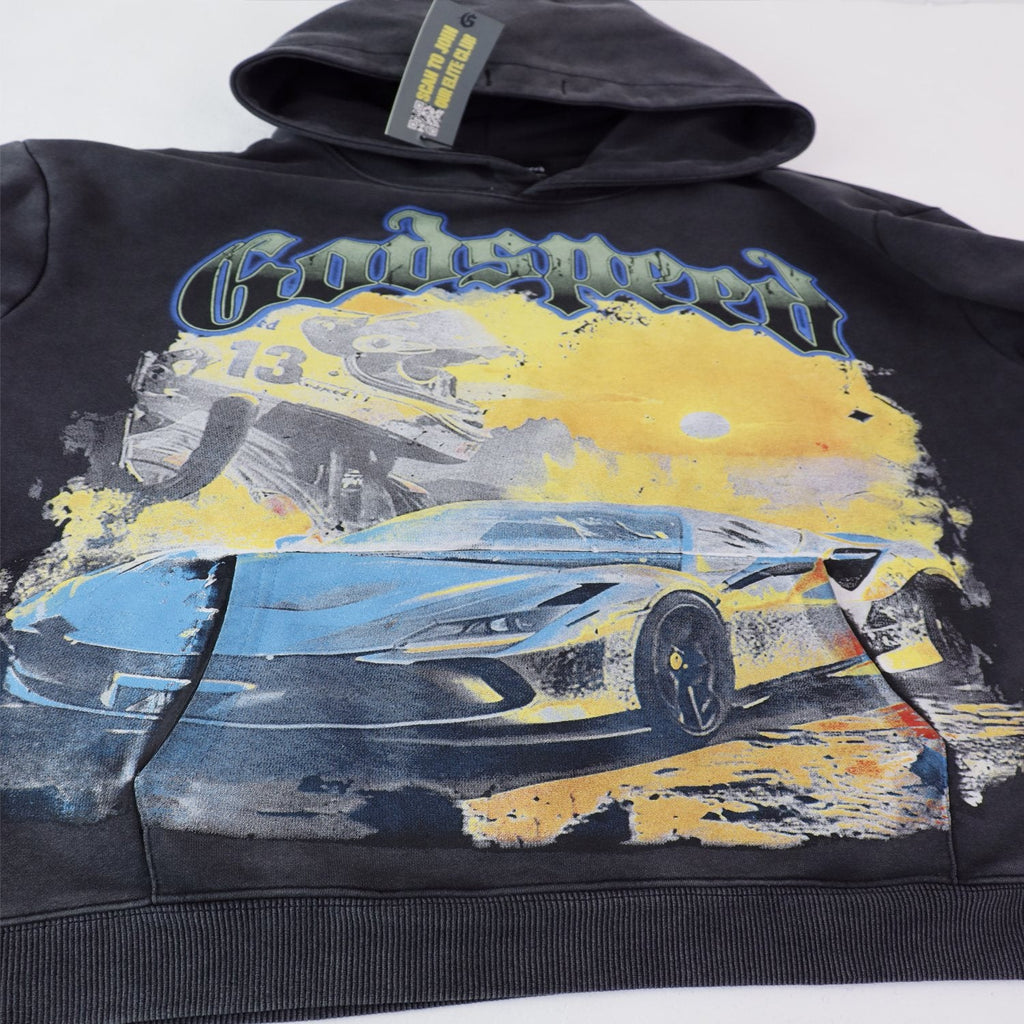 Godspeed Racing Graphic Hoodie — detail