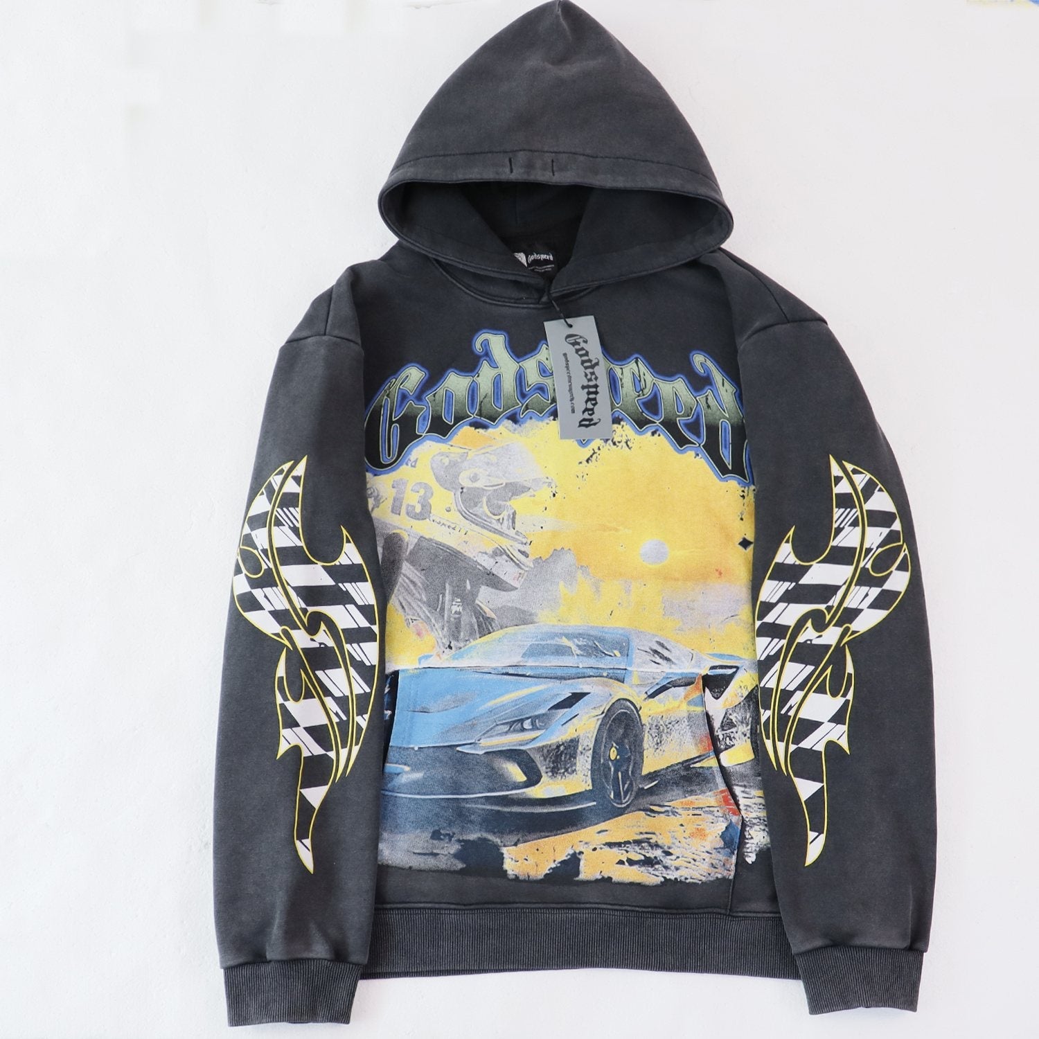 Godspeed Racing Graphic Hoodie — hero