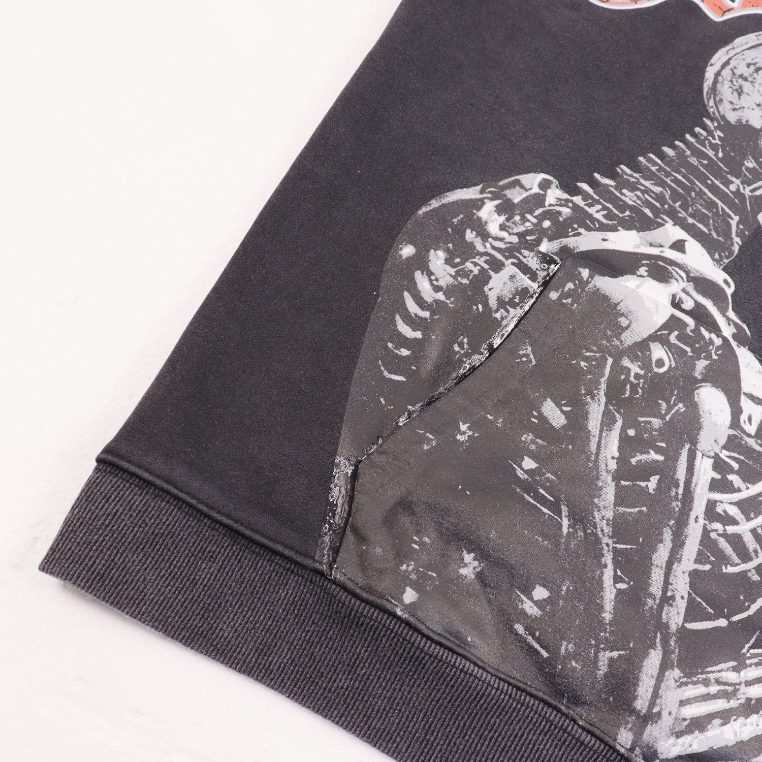 Godspeed Guitar Skeleton Graphic Hoodie — detail