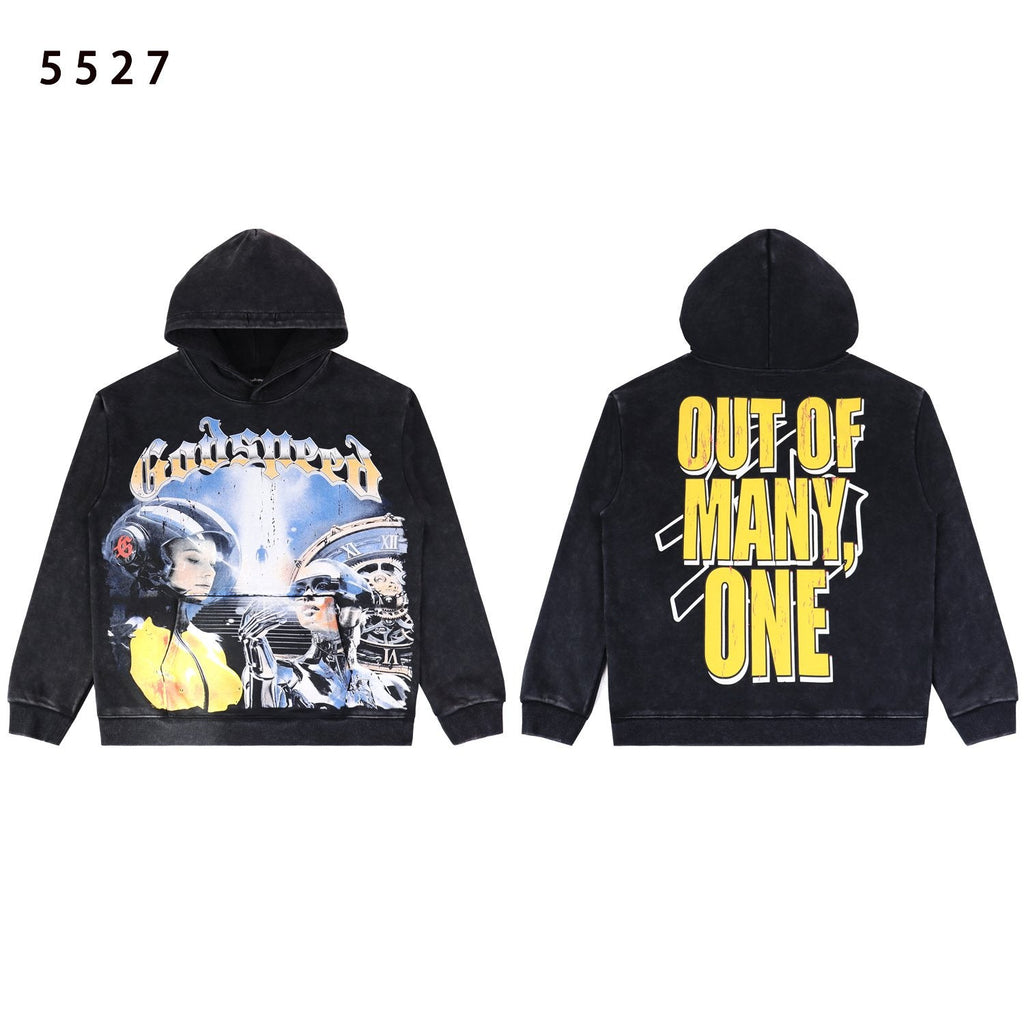 Godspeed Out of Many One Graphic Hoodie — hero