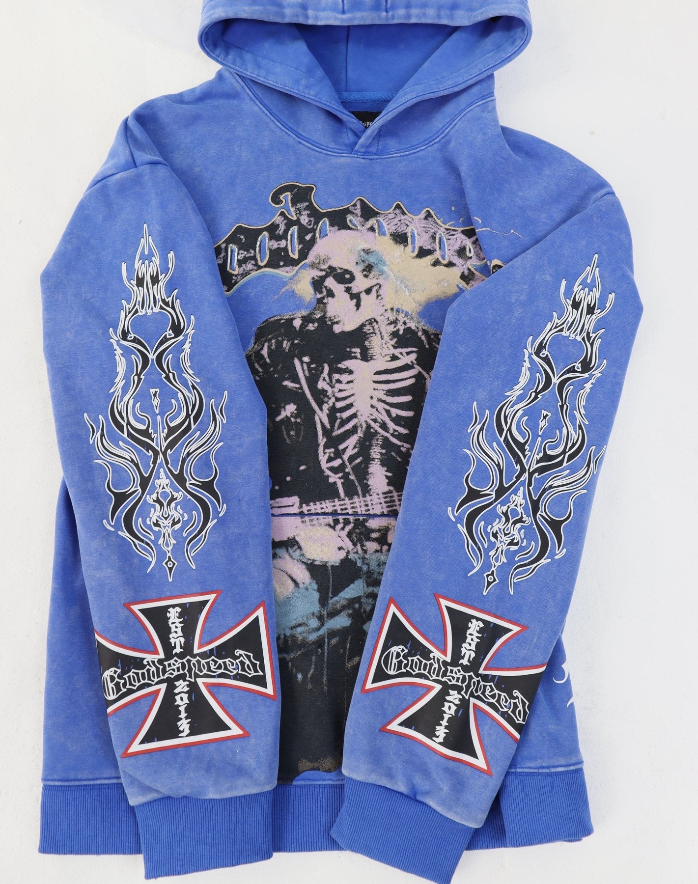 Godspeed Skeleton Guitarist Graphic Hoodie — front