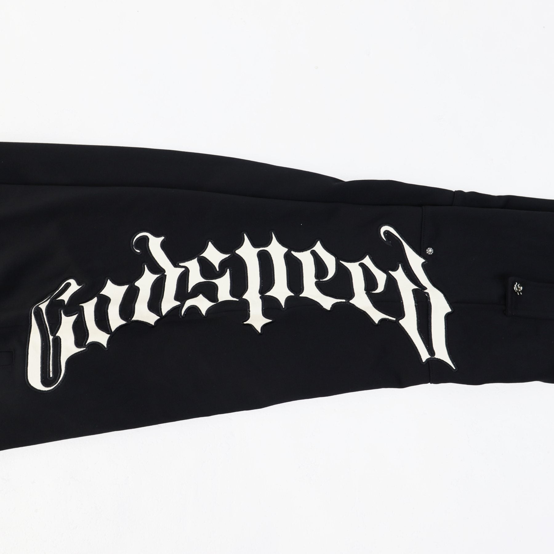 Godspeed White Gothic Zip Hoodie & Jogger Matching Set — detail