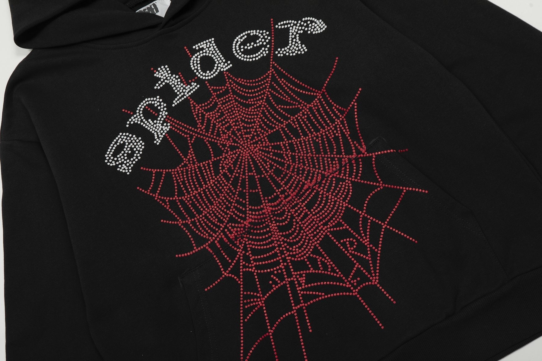 Sp5der Spider-Web Graphic Hoodie — detail