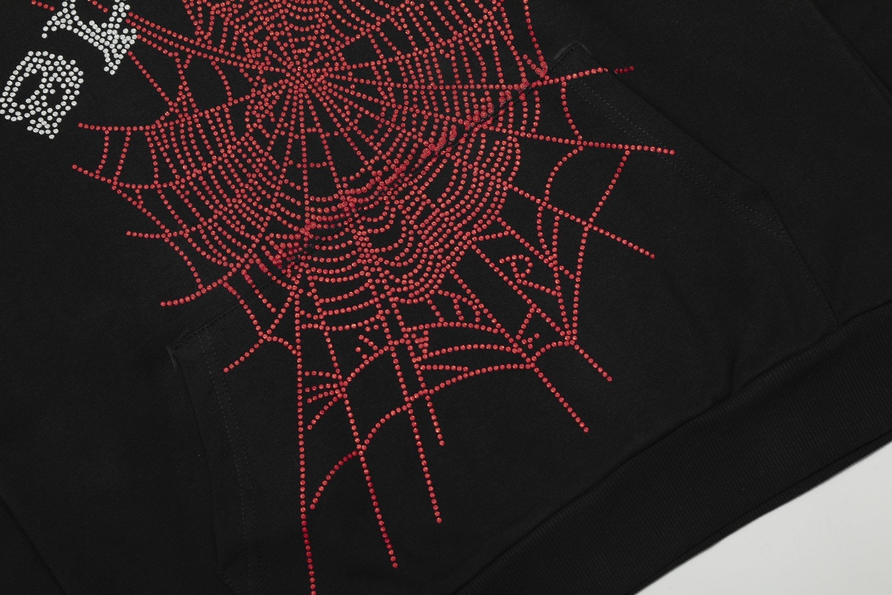 Sp5der Spider-Web Graphic Hoodie — detail