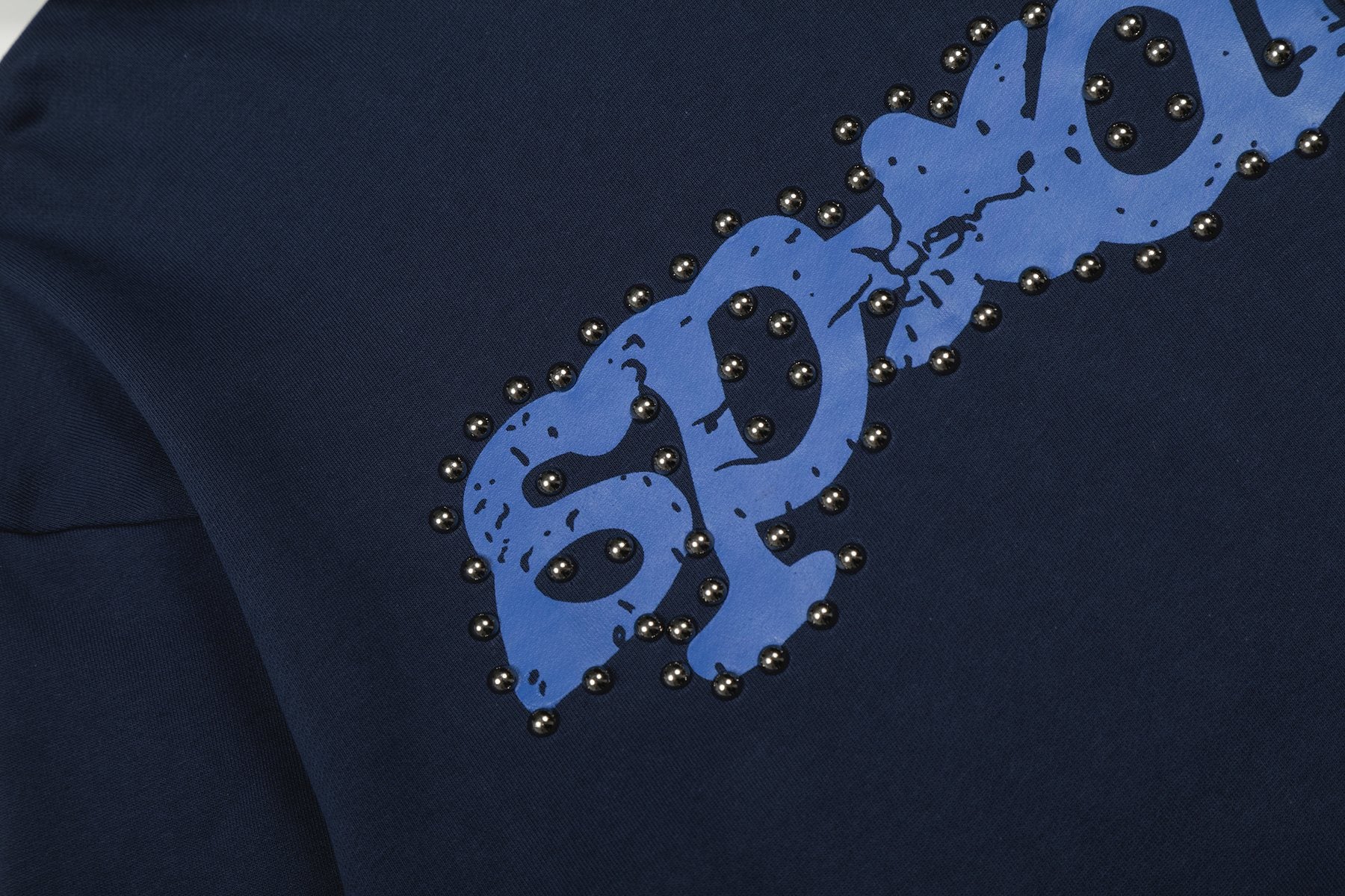 Sp5der Navy Studded Graphic Matching Set — detail