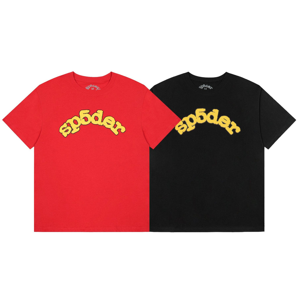 Sp5der Wordmark Graphic Short-Sleeve T-Shirt — comparison