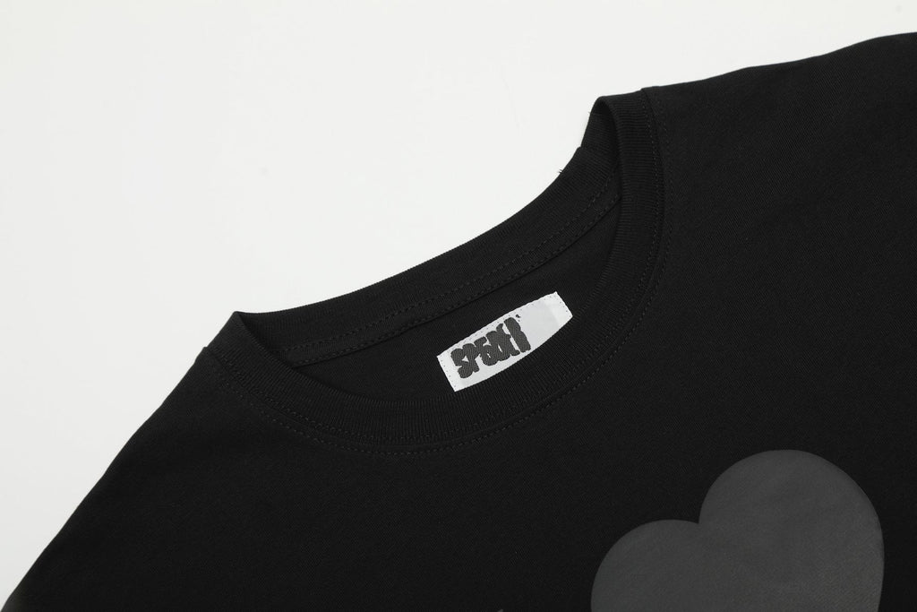Sp5der Heart Web Graphic T-Shirt — neck_label