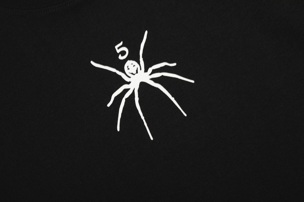 Sp5der Front & Back Graphic T-Shirt — detail