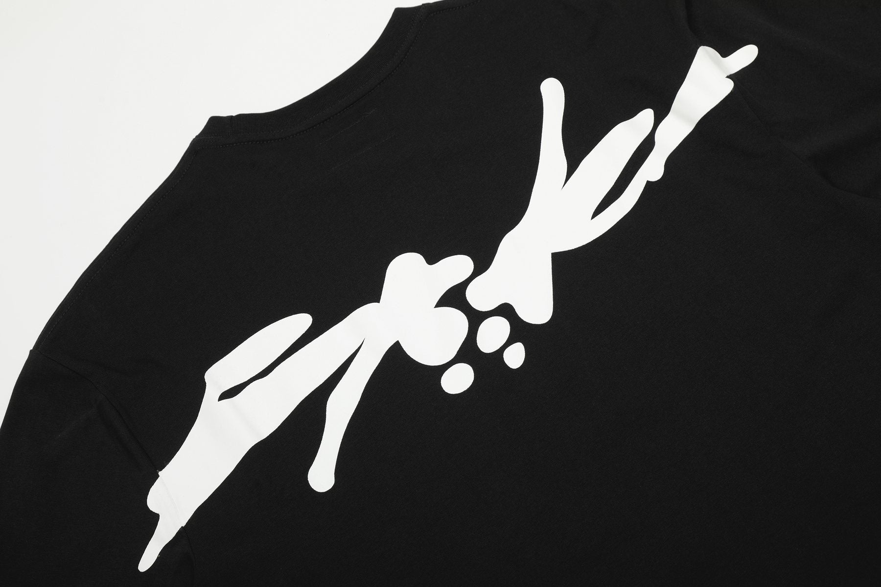 Sp5der Front & Back Graphic T-Shirt — detail