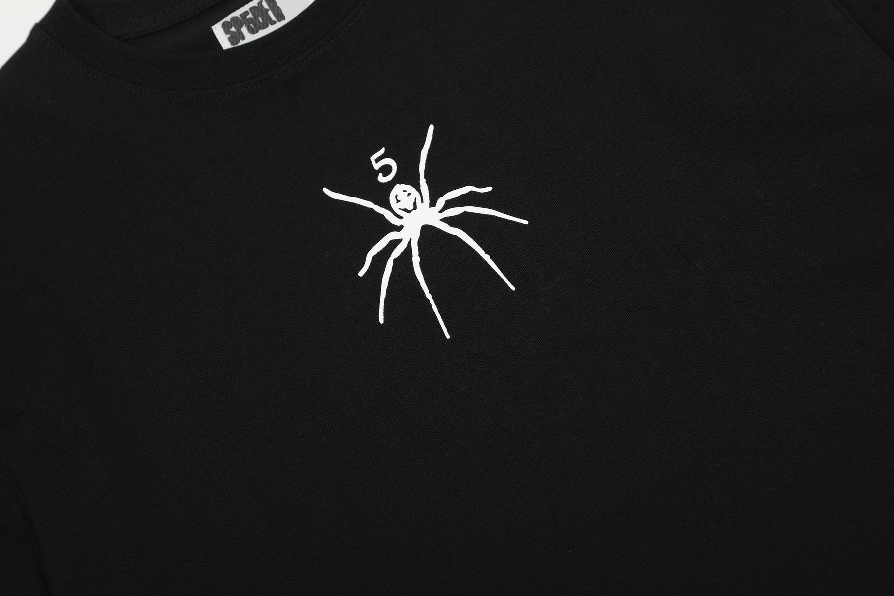 Sp5der Front & Back Graphic T-Shirt — detail