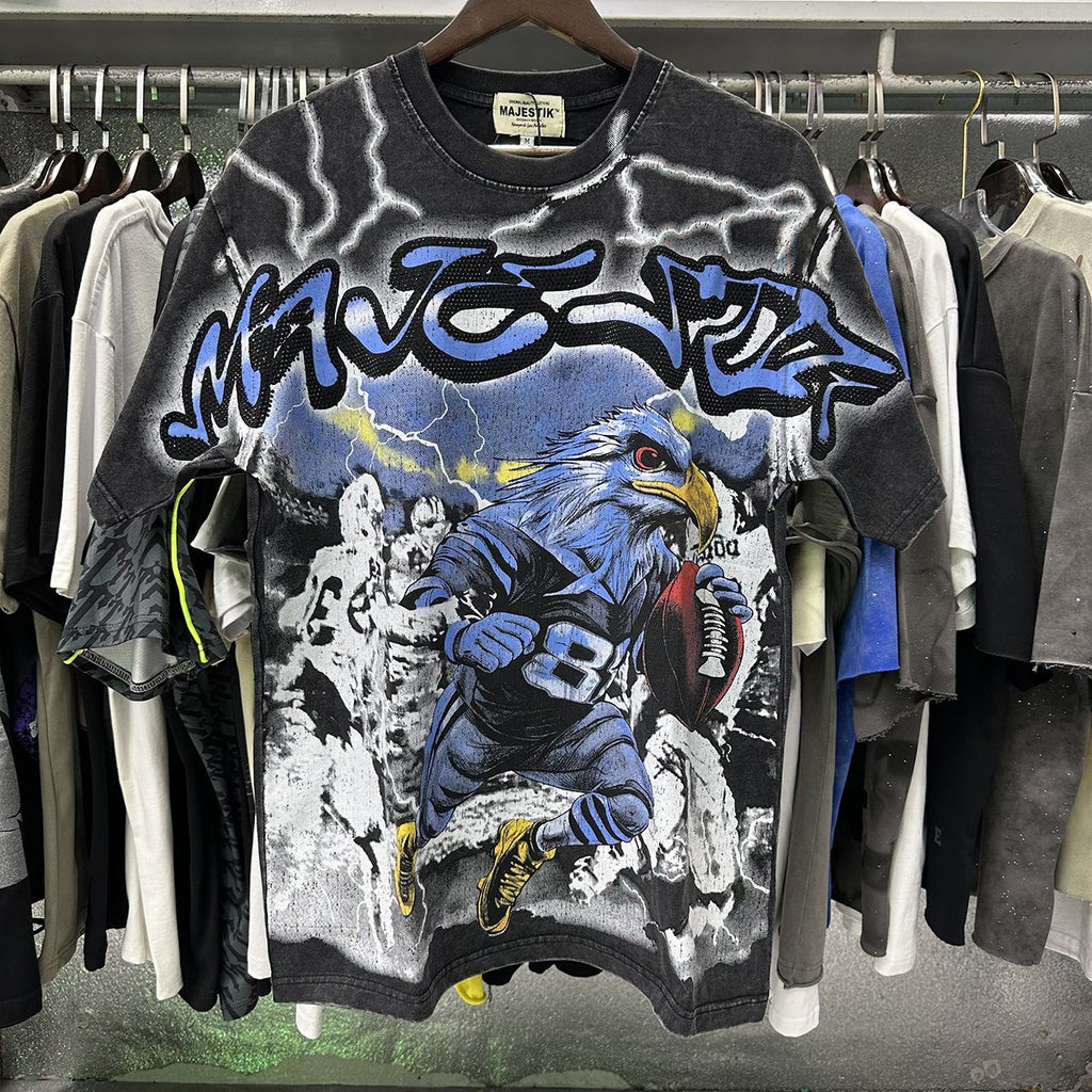 MAJESTIK Athlete Eagle Graphic T-Shirt — context
