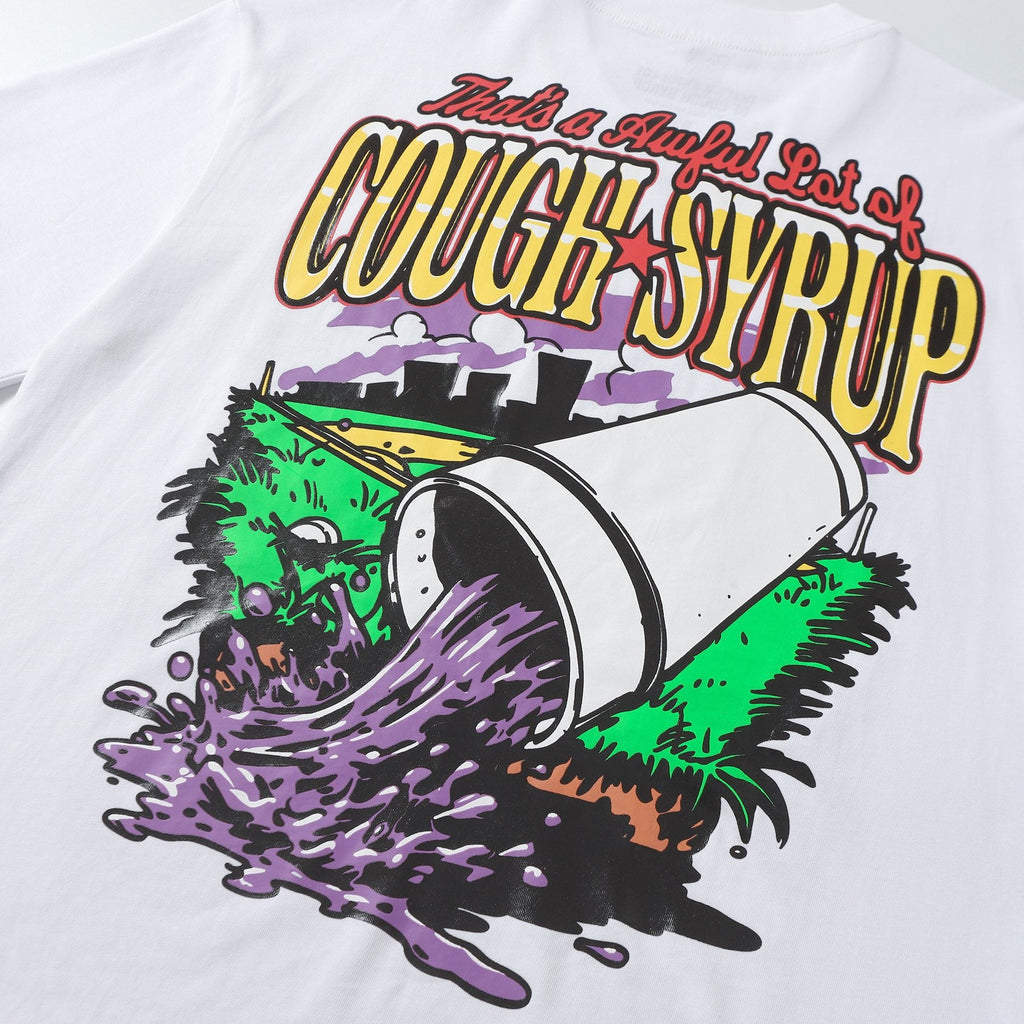 THAT'S A AWFUL LOT OF COUGH SYRUP Baseball Graphic T-Shirt — detail