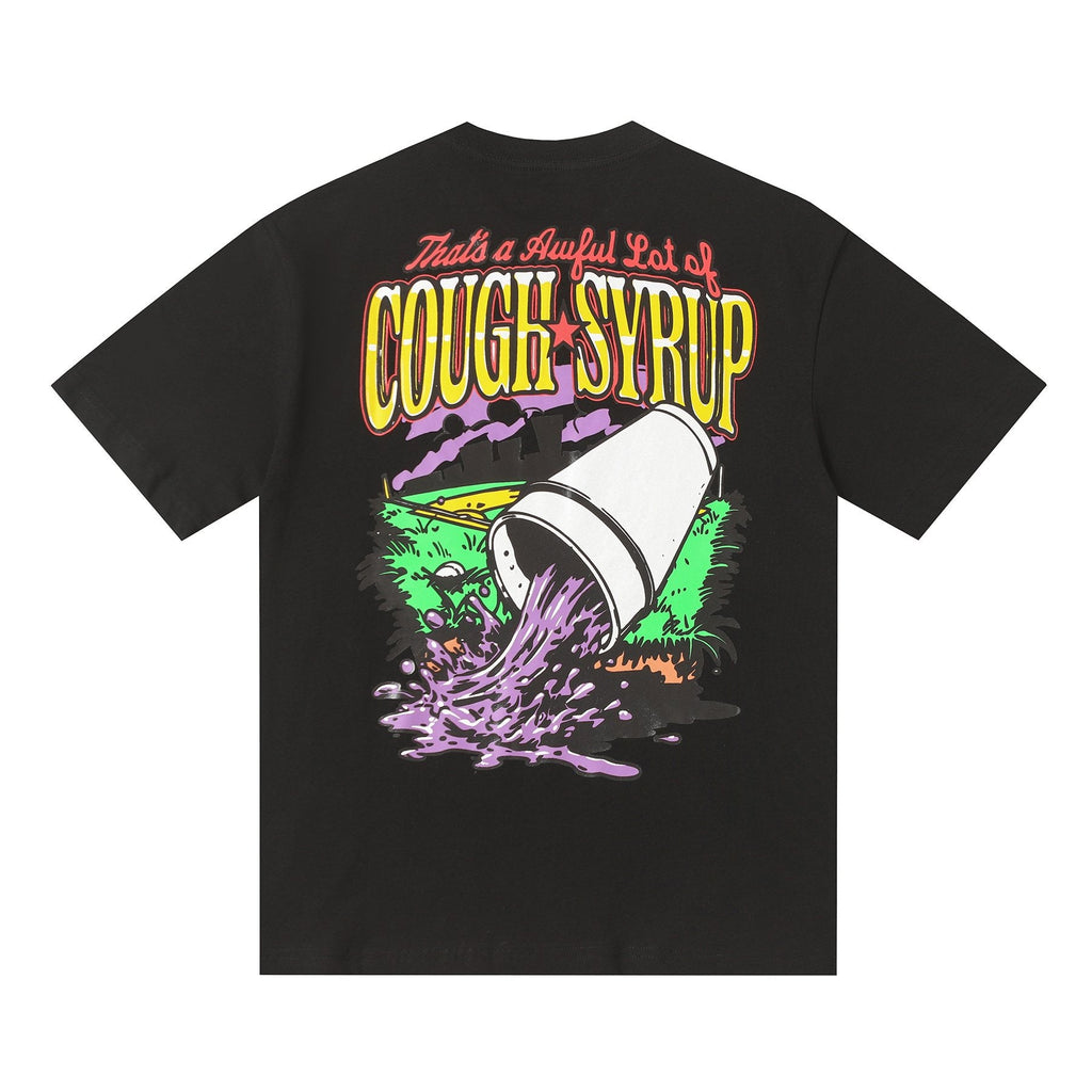 THAT'S A AWFUL LOT OF COUGH SYRUP Baseball Graphic T-Shirt — back