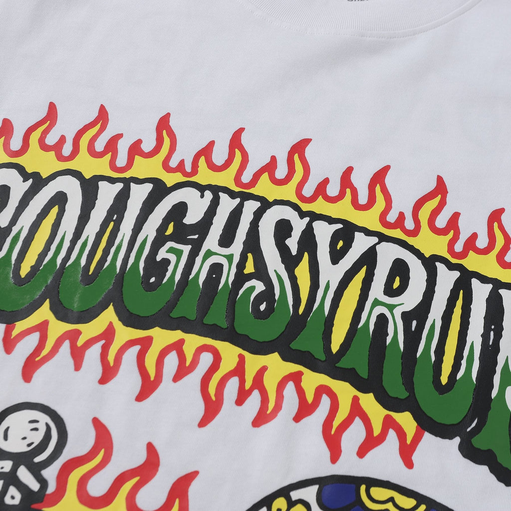 THAT'S A AWFUL LOT OF COUGH SYRUP Front & Back Graphic Short-Sleeve T-Shirt — detail