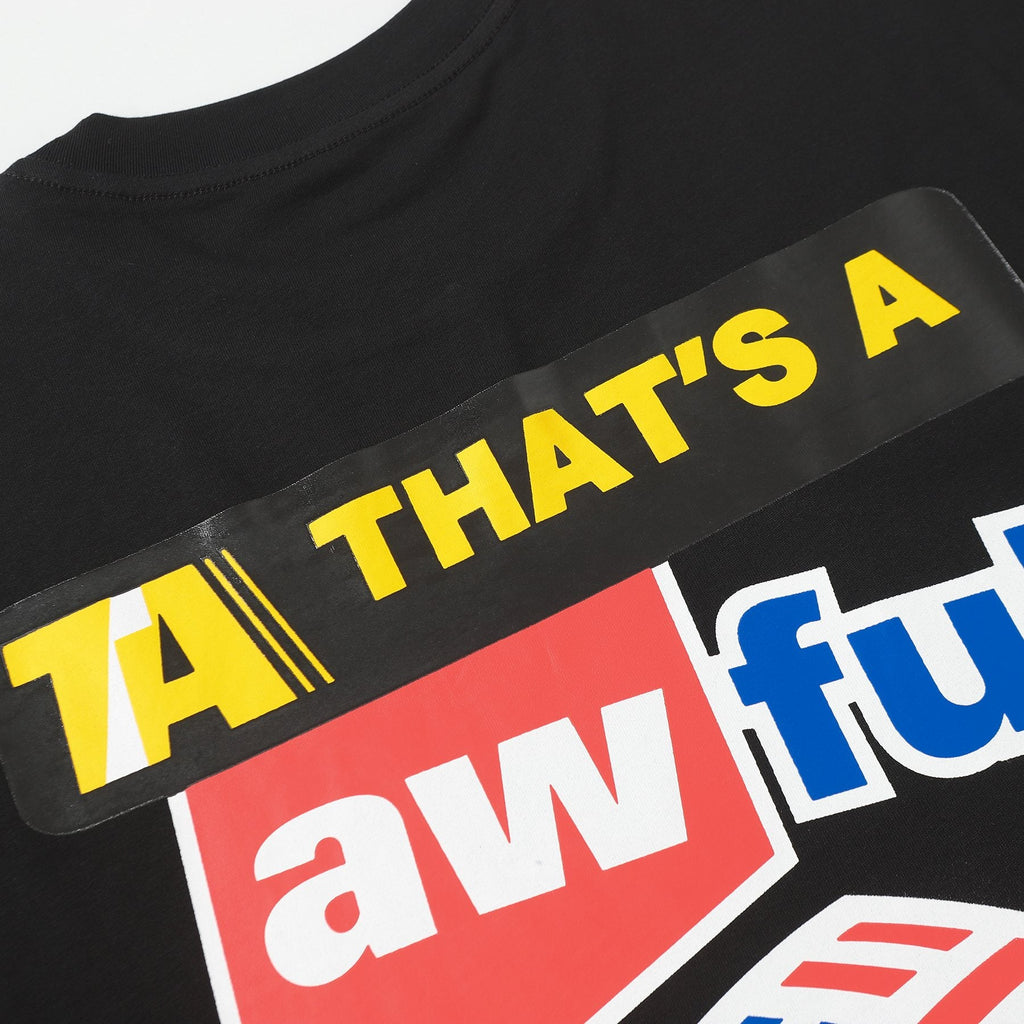 THAT'S A AWFUL LOT OF COUGH SYRUP Front & Back Graphic Short-Sleeve T-Shirt — detail