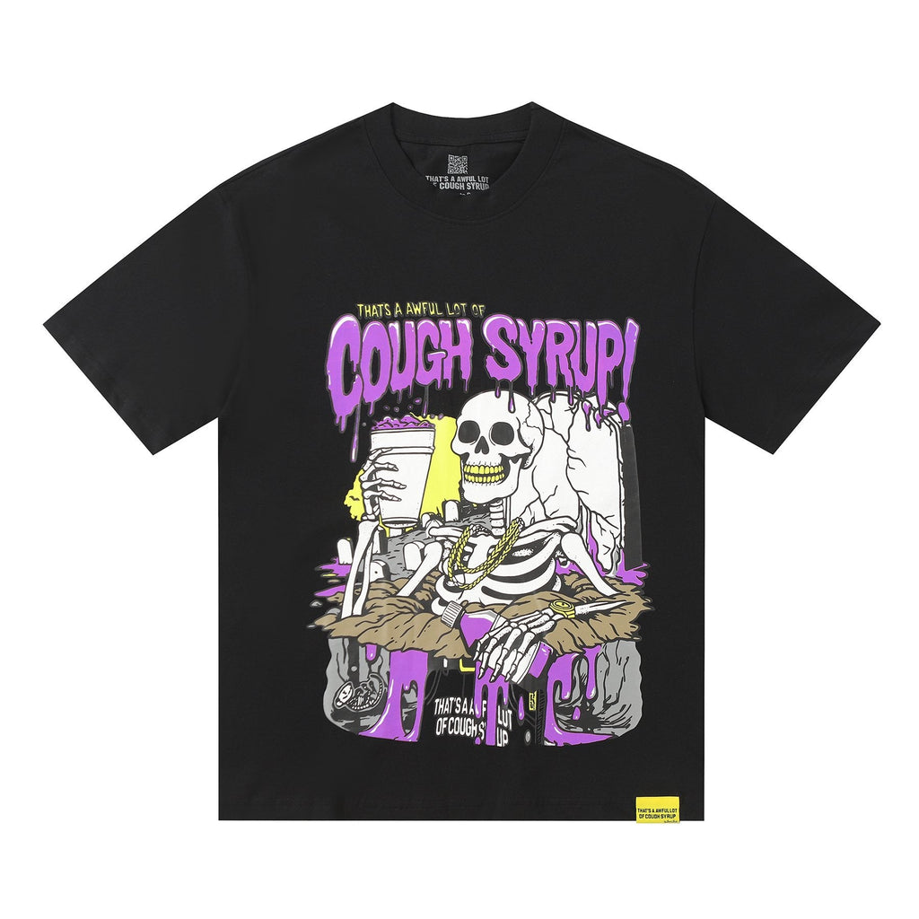 THAT'S A AWFUL LOT OF COUGH SYRUP Skeleton Graphic T-Shirt — hero