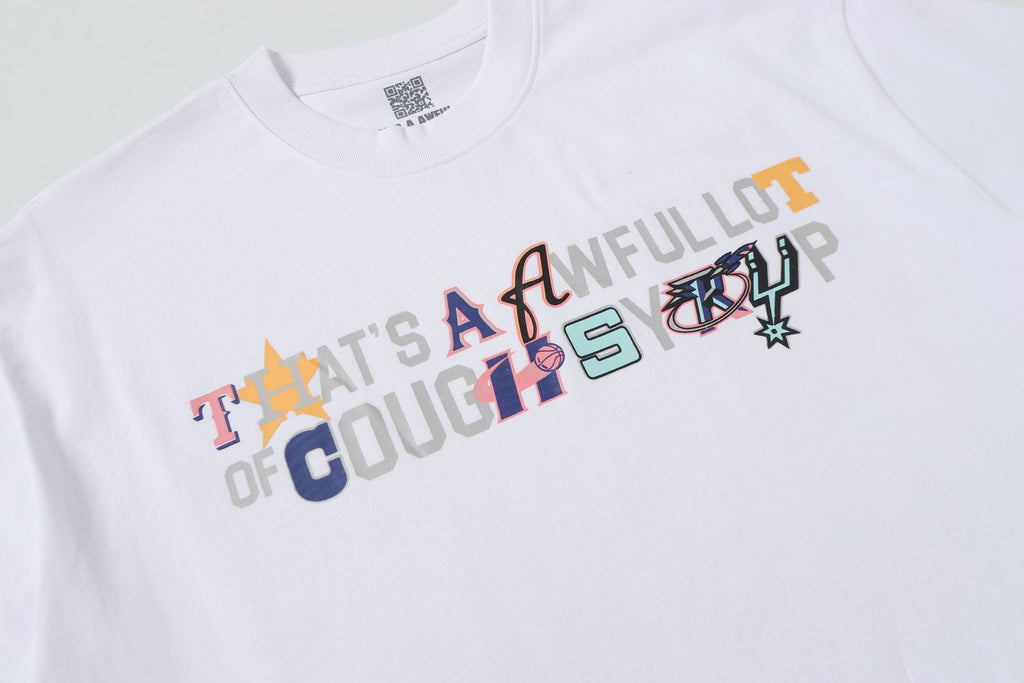 THAT'S A AWFUL LOT OF COUGH SYRUP Front & Back Graphic T-Shirt — detail