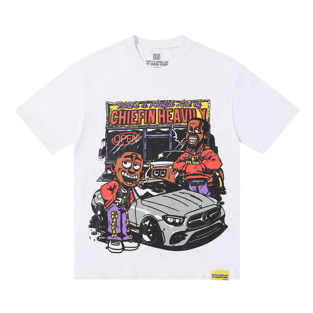 THAT'S A AWFUL LOT OF COUGH SYRUP Cartoon Car Short-Sleeve T-Shirt — hero