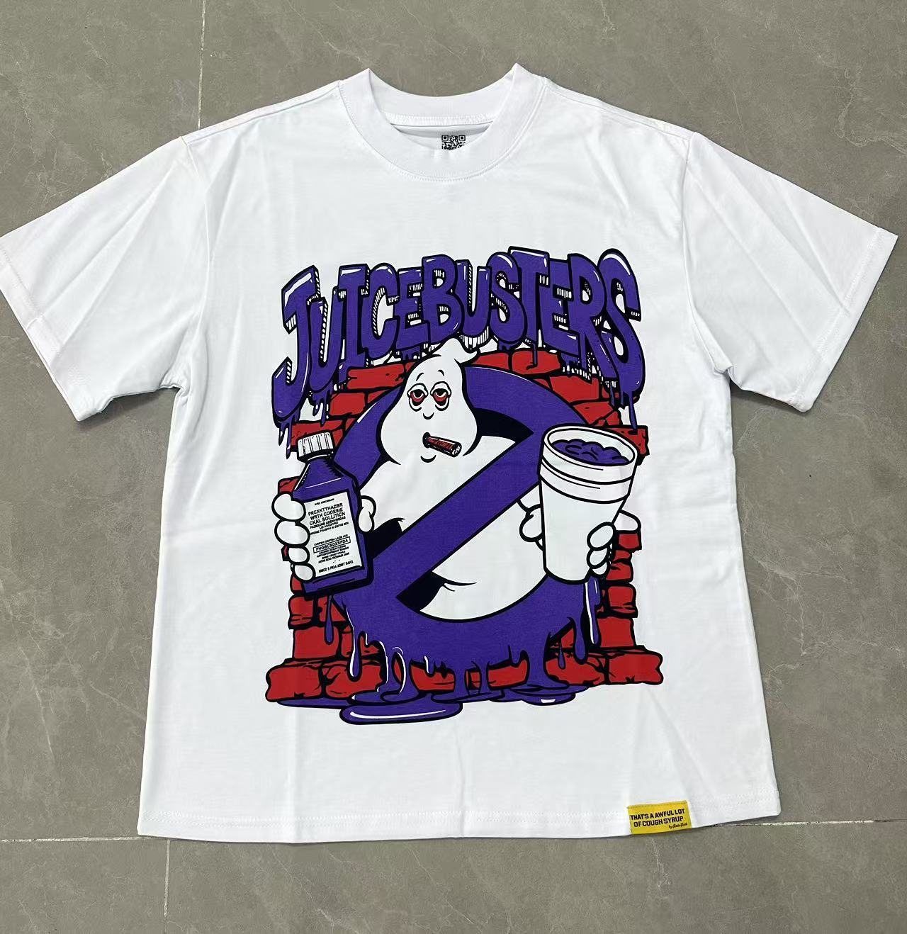 THAT'S A AWFUL LOT OF COUGH SYRUP Front & Back Graphic Short-Sleeve T-Shirt — hero