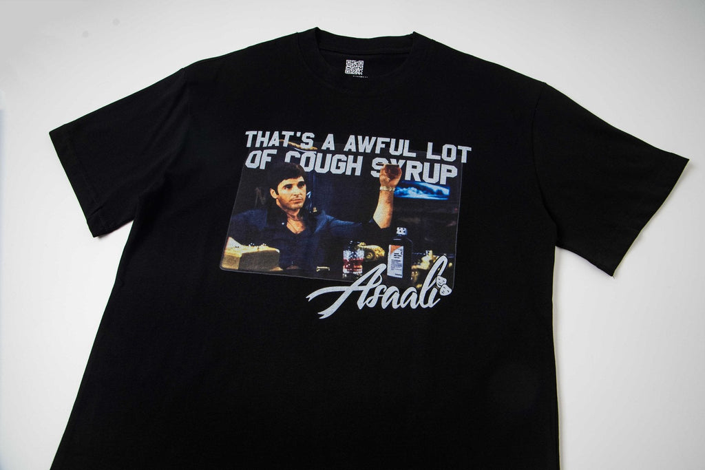 THAT'S A AWFUL LOT OF COUGH SYRUP Front & Back Graphic T-Shirt — front