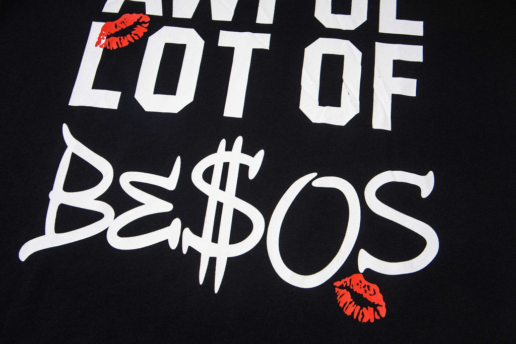 THAT'S A AWFUL LOT OF COUGH SYRUP Black Graphic Short-Sleeve T-Shirt — detail
