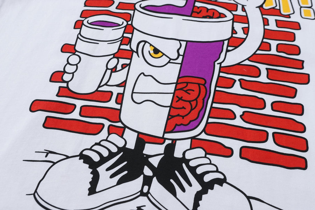 THAT'S A AWFUL LOT OF COUGH SYRUP White Graphic T-Shirt — detail