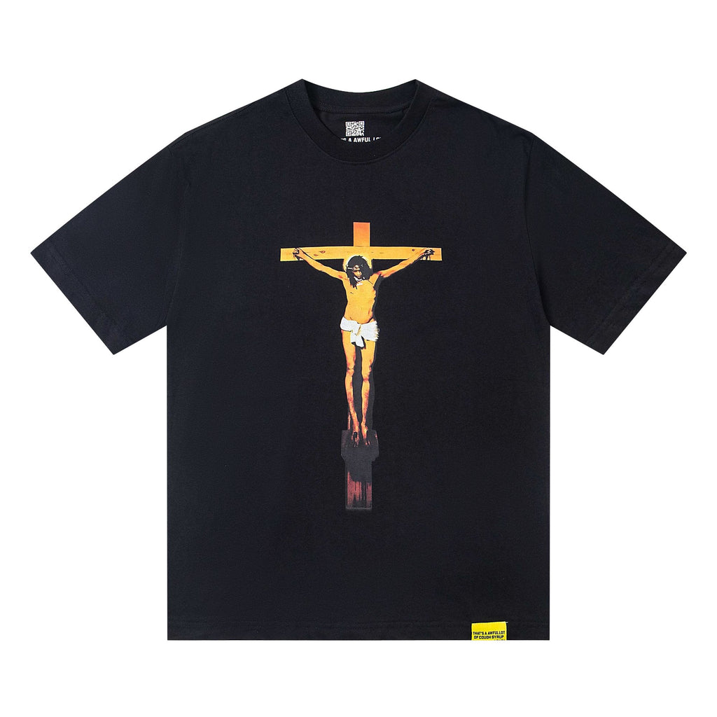THAT'S A AWFUL LOT OF COUGH SYRUP Free Jeff Crucifix Graphic T-Shirt — hero