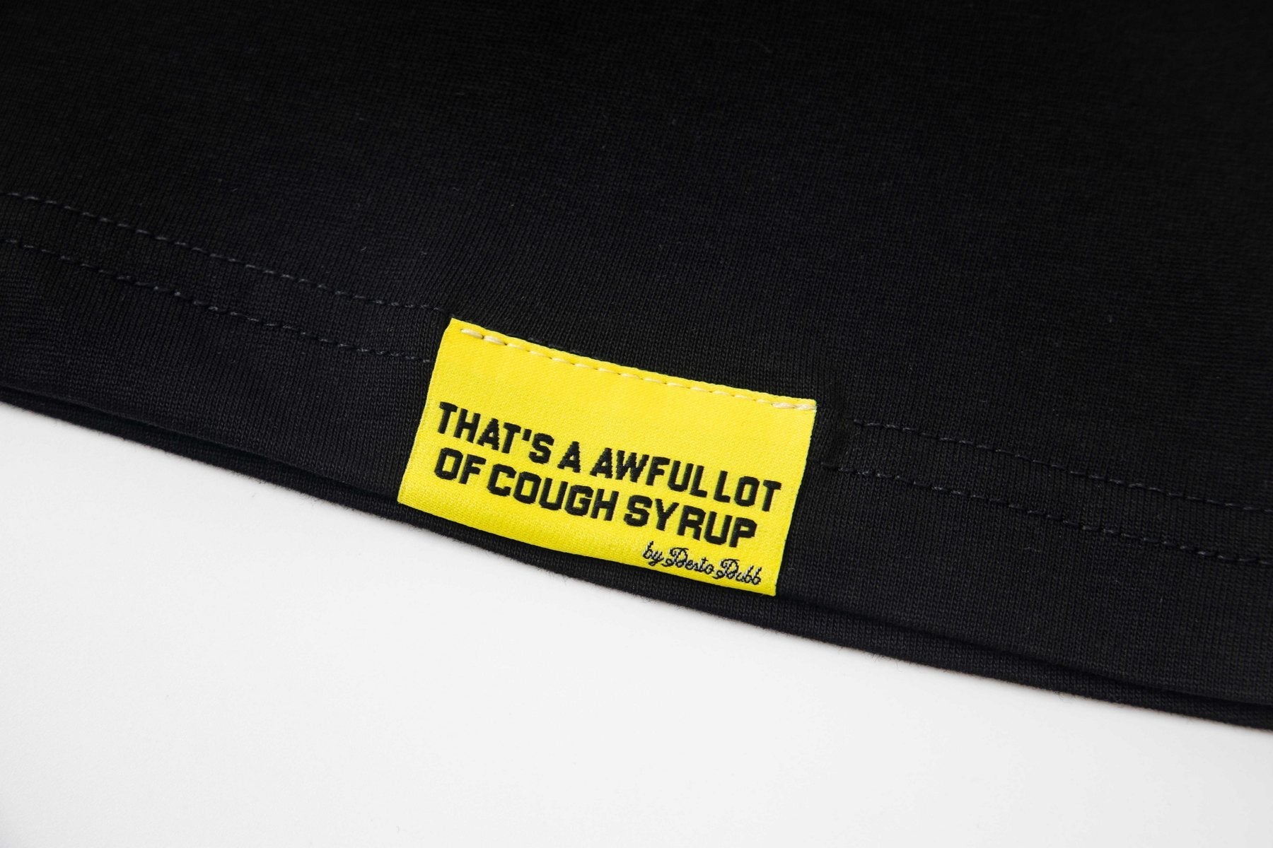 THAT'S A AWFUL LOT OF COUGH SYRUP Portrait Tour Graphic T-Shirt — detail