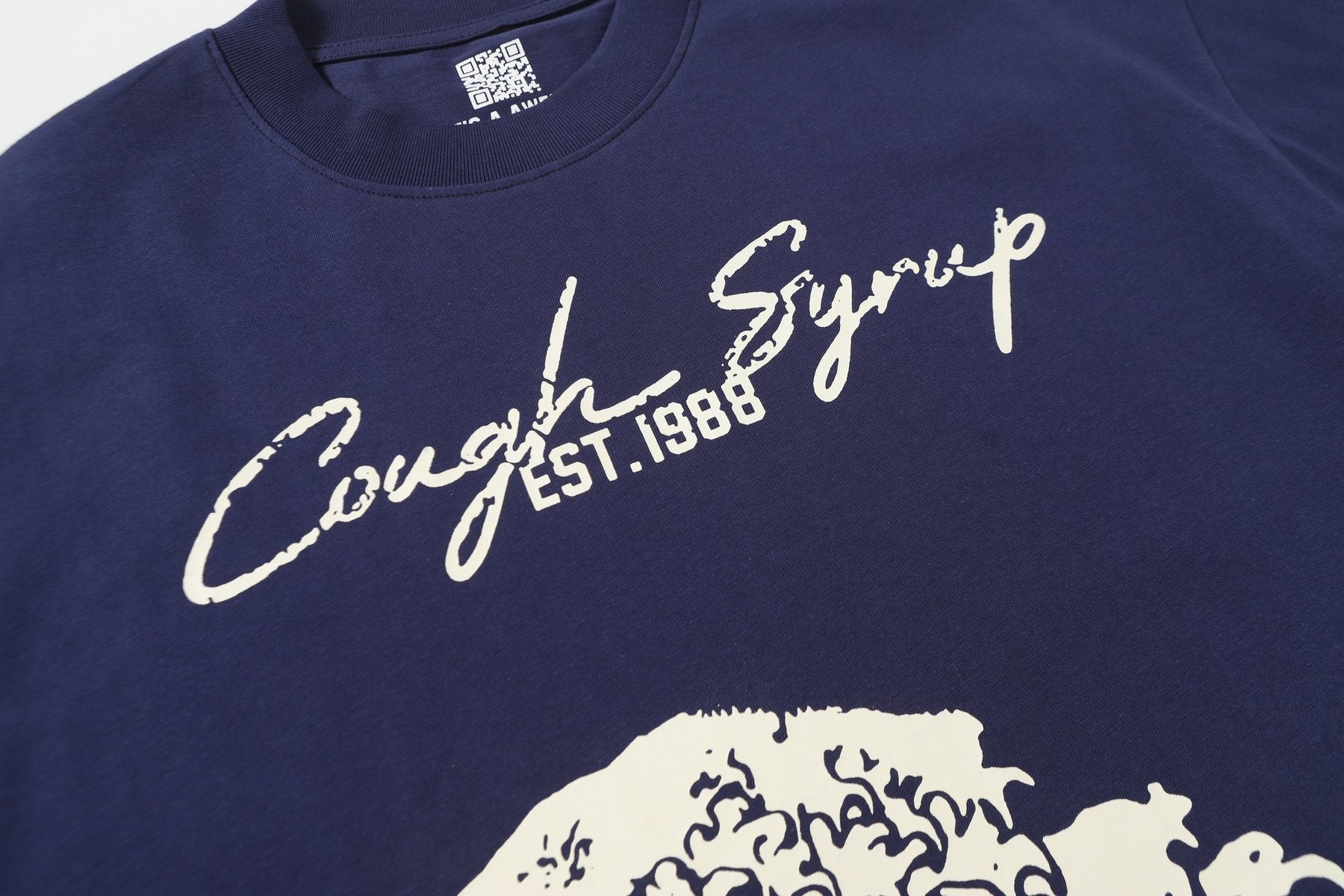 THAT'S A AWFUL LOT OF COUGH SYRUP Wave Graphic Short-Sleeve T-Shirt — detail