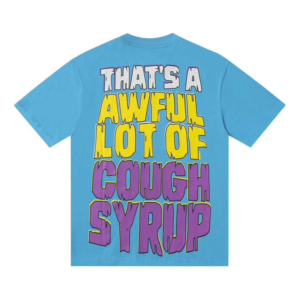 THAT'S A AWFUL LOT OF COUGH SYRUP Character Graphic Short-Sleeve T-Shirt — back