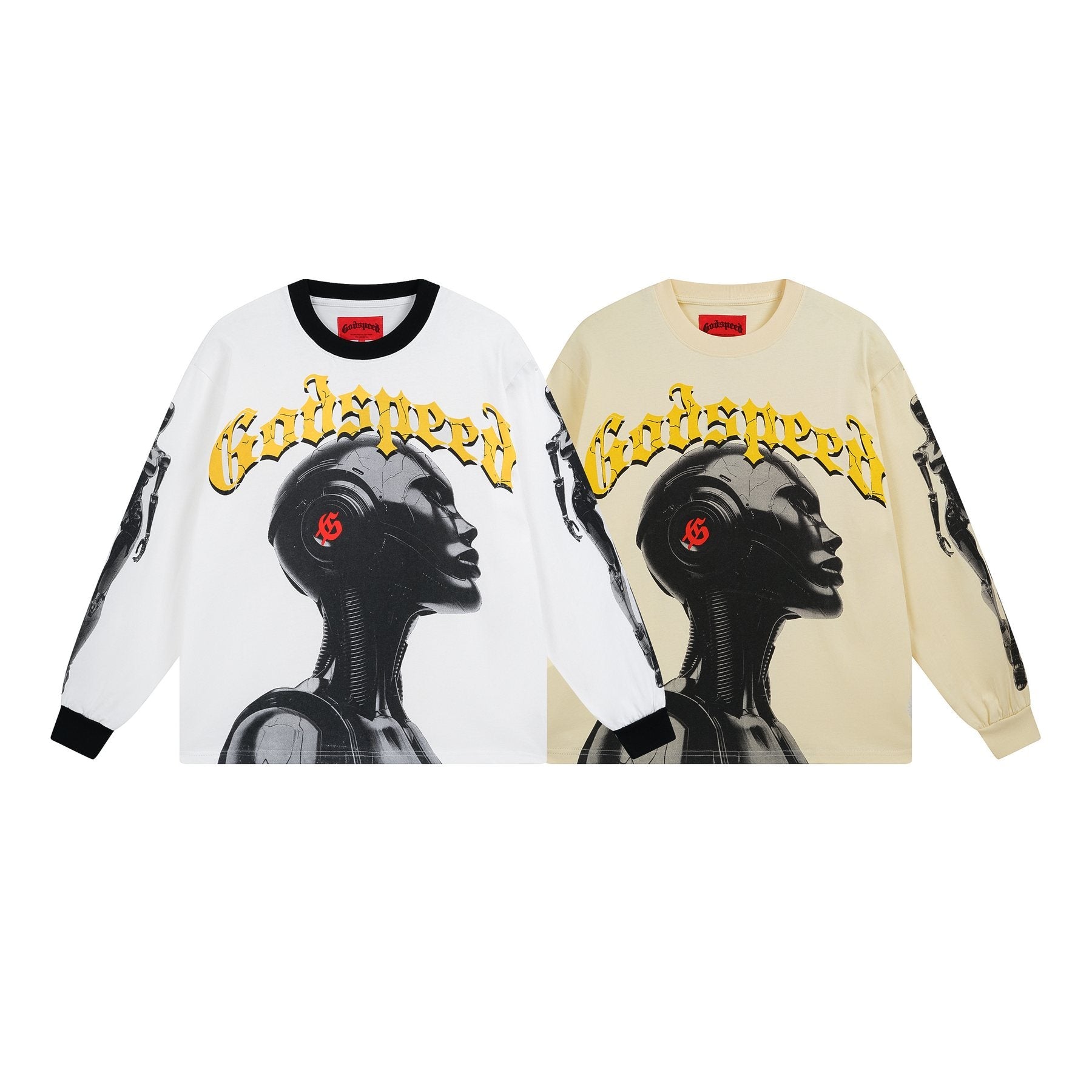 Godspeed Robot Graphic Long-Sleeve T-Shirt — comparison