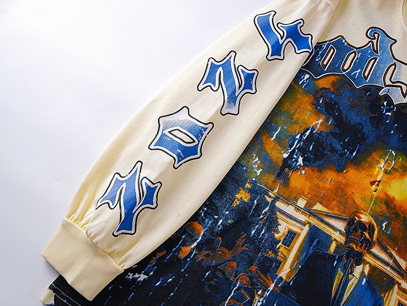 Godspeed Out of Many One Graphic Long-Sleeve T-Shirt — detail
