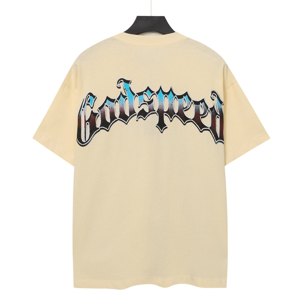 Godspeed Skeleton Basketball Graphic T-Shirt — back