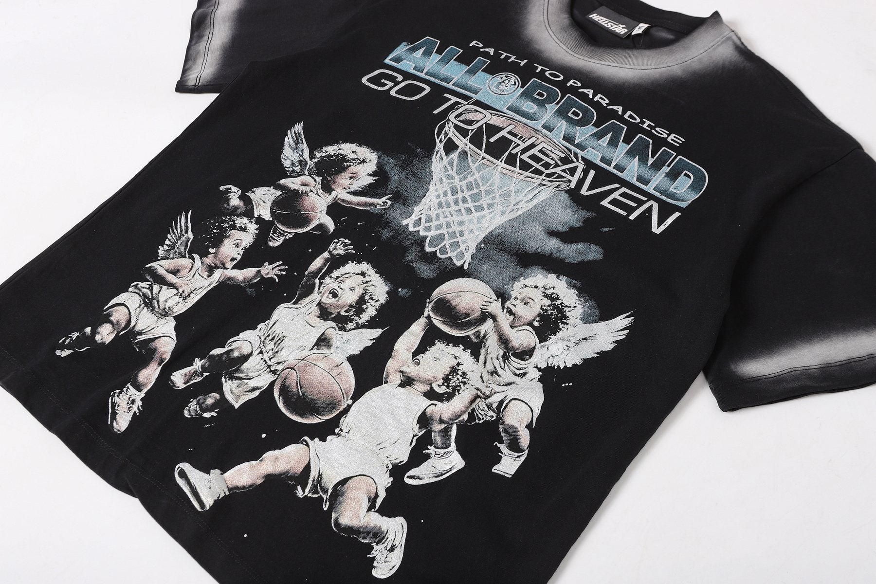 Hellstar Path to Paradise Basketball Cherub Graphic T-Shirt — detail