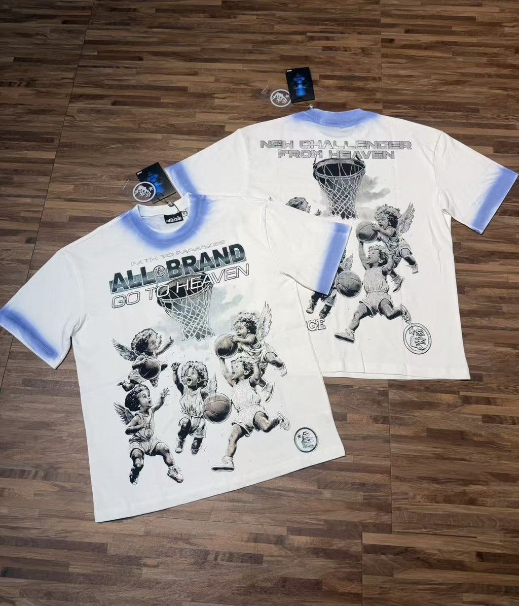 Hellstar Path to Paradise Basketball Cherub Graphic T-Shirt — context