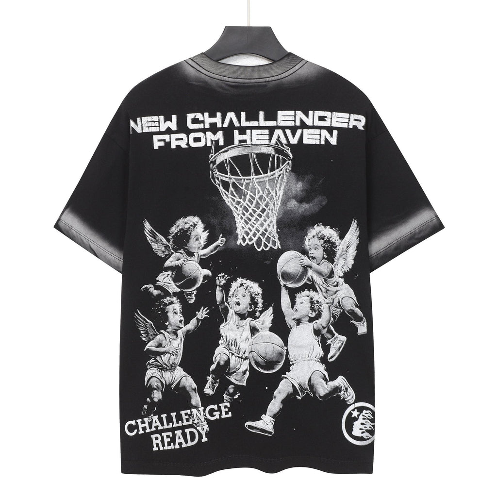Hellstar Path to Paradise Basketball Cherub Graphic T-Shirt — back