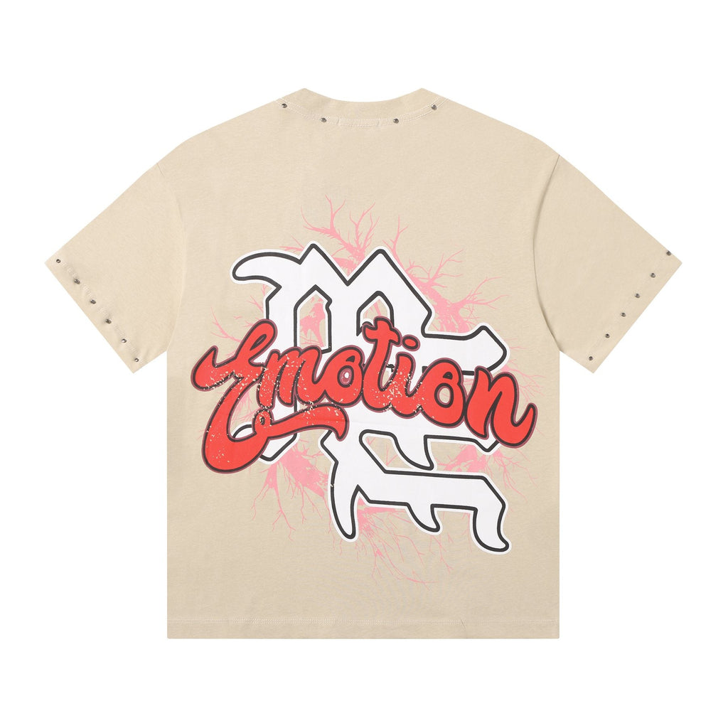 MIXED EMOTION Statue Graphic Short-Sleeve T-Shirt — back