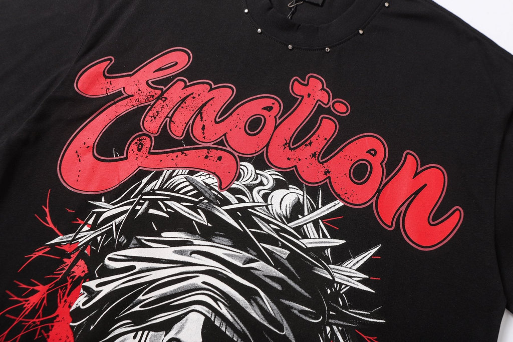 MIXED EMOTION Statue Graphic Short-Sleeve T-Shirt — detail