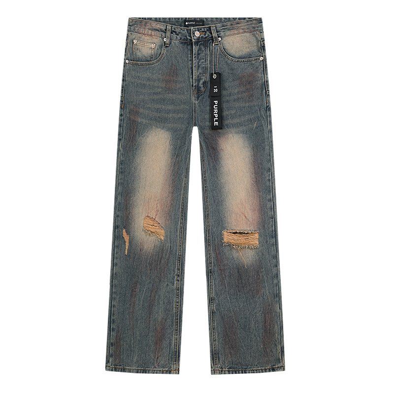 Purple Brand Distressed Blue Jeans — hero