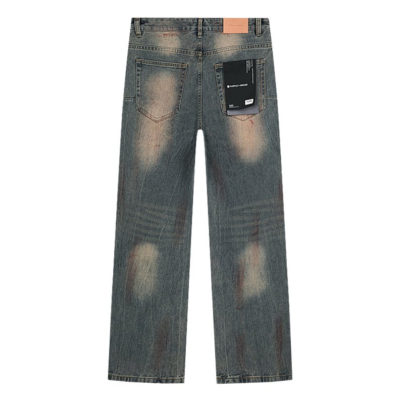 Purple Brand Distressed Blue Jeans — back