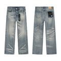 Purple Brand Light Blue Wash Straight-Leg Jeans — hero