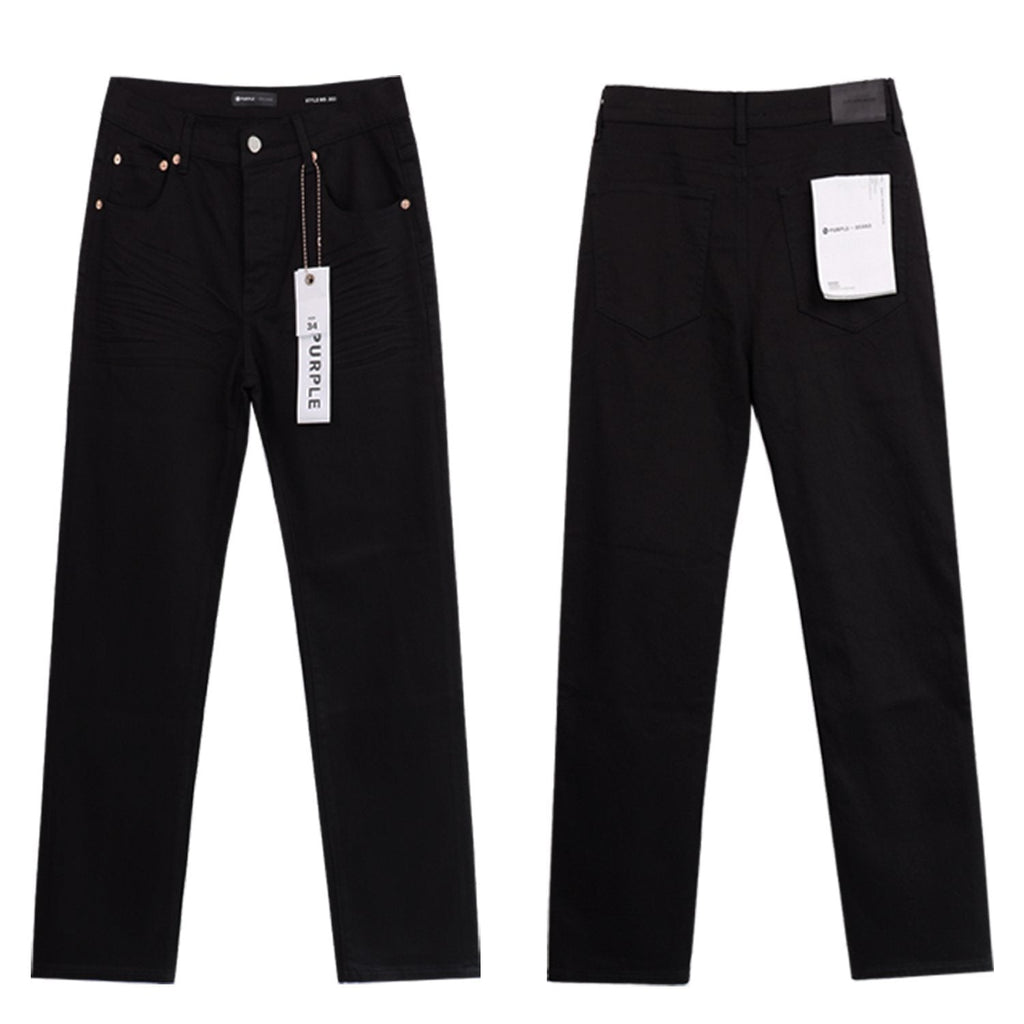 Purple Brand Washed Black Distressed Jeans — hero
