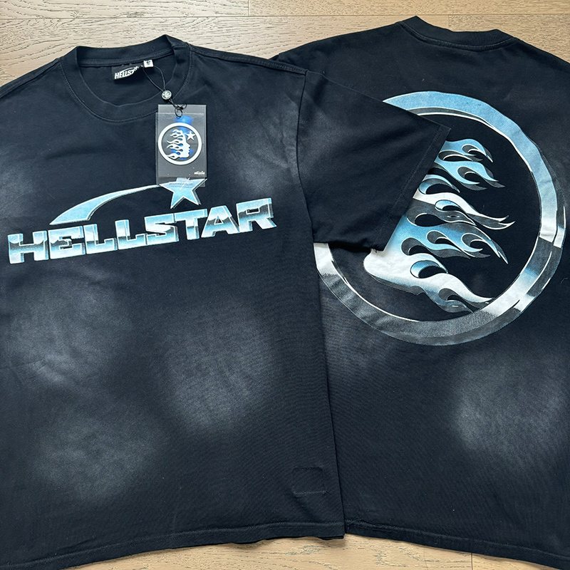 Hellstar Flaming-Head Graphic T-Shirt — context