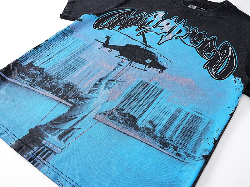 Godspeed E Pluribus Unum Washed Graphic T-Shirt — detail