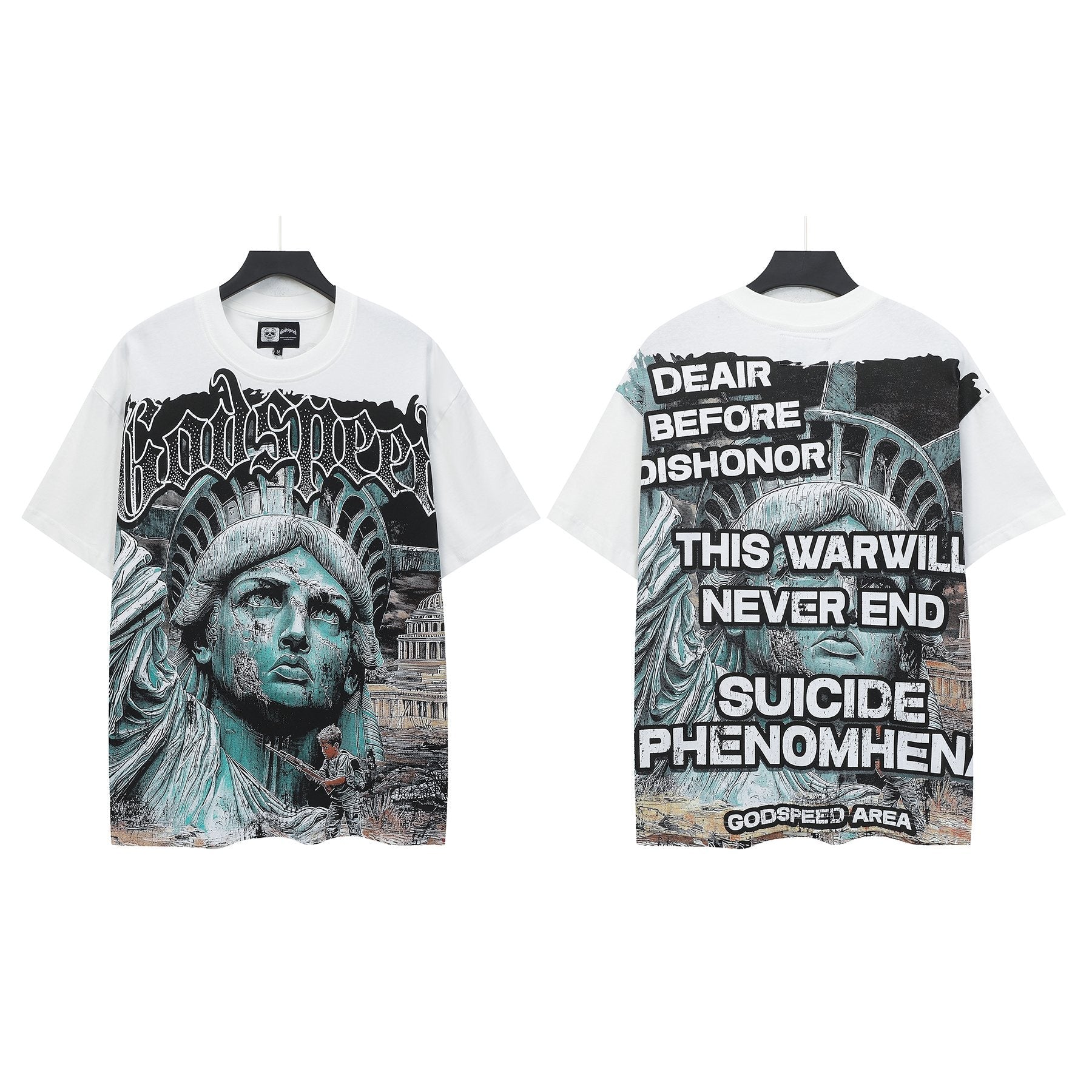 Godspeed Statue of Liberty Short-Sleeve Graphic T-Shirt — hero