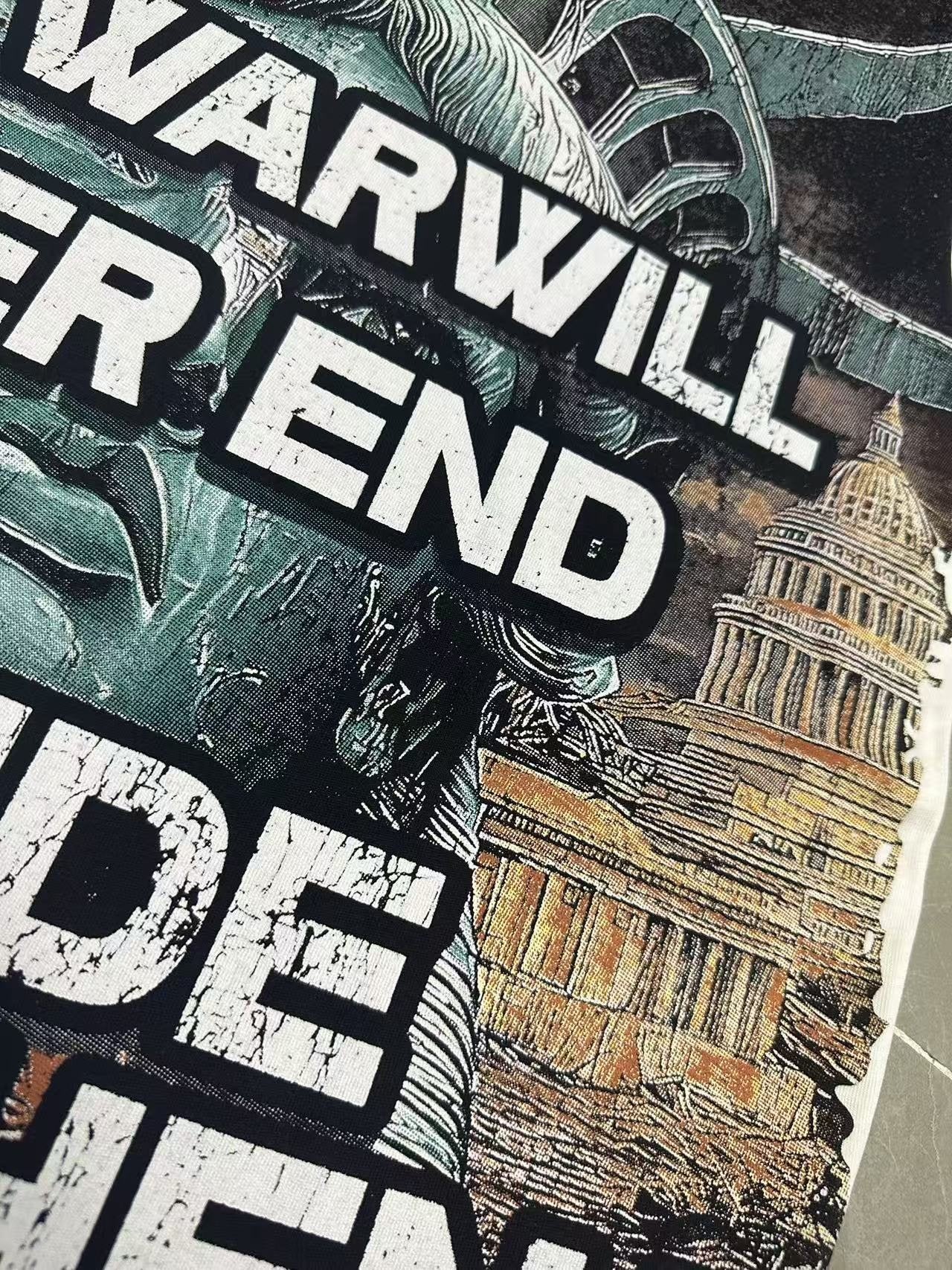 Godspeed Statue of Liberty Short-Sleeve Graphic T-Shirt — detail